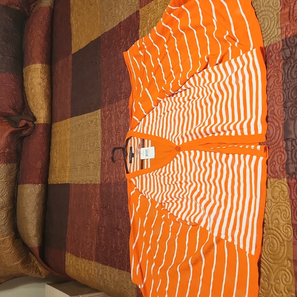 NEW Duster cardigan striped sweater - Picture 3 of 4